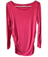 Soft Surroundings Womens Tunic Top Shirt Size M Hot Pink Cotton Blend L/... - $21.69 CAD
