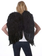 Rubies Womens Deluxe Feather Wings, Black, One Size - £63.23 GBP