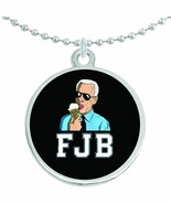 Ice Cream Biden FJB Round Pendant Necklace Beautiful Fashion Jewelry - $22.98 CAD