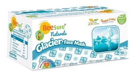 BeeSure BE2420case Naturals Face Masks, Glacier Blue (Pack of 400) - $125.00