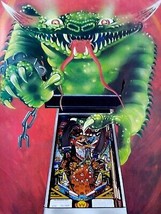 Grand Lizard Pinball Flyer Original 1986 Retro Foldout Green Creature Mo... - £18.09 GBP