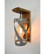 Wine Barrel Wall Sconce - Vitali - Made from retired California wine bar... - $299.00