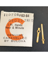 NOS Bulova Caravelle 110TCB GSQ25 TRIT Watch Hand Set #63/64 Gold Tritiu... - £15.77 GBP