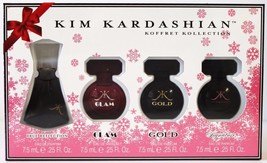 Kim Kardashian Koffret Kollection - Beautiful 4 pc EDP Mini GIFT SET for Women - £39.48 GBP