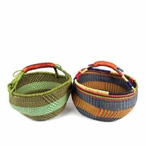 Bolga Market Basket, Large - Mixed Colors - £68.89 GBP
