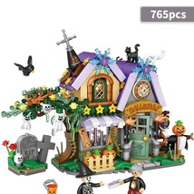 765pcs Halloween House Store Street View Shop House Building Blocks Toys  - £18.31 GBP