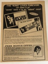 vintage Elvis Presley Souvenir Tickets Order Print Ad Advertisement 1970... - £4.66 GBP
