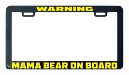 Warning Mama Bear on Board license plate frame holder tag - £4.77 GBP
