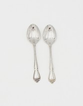 Oneida 1881 Rogers Arbor Rose True Rose Dinner Spoon Stainless Flatware S/2 - £10.04 GBP