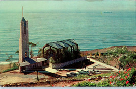 Aerial View Wayfarer&#39;s Chapel Lloyd Wright Designed California Postcard - £7.71 GBP