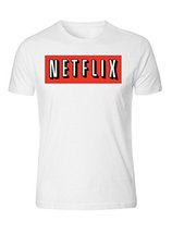 Netflix Movie T Shirt Funny Humor Movie Night Netflix and Chill T-Shirt White (4 - £14.43 GBP