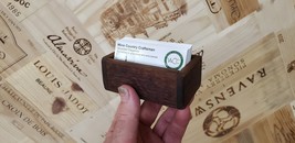 Wine Barrel Business Card or Sugar Holder - Kohua - Made from retired CA... - £31.17 GBP