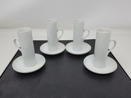 MCM porcelain Schmid 60 Demitasse espresso CUPS &amp; SAUCERS LaGardo Tackett set 4 - £23.52 GBP