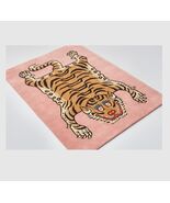 Handmade Tibetan hand tufted pink Rug 100% Woolen/Tibetan Tiger Ruu - $439.00+