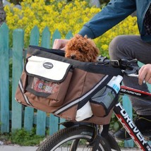 Bikepaws Pet Traveler: Removable Front Bicycle Carrier For Small Cats And Dogs - £54.19 GBP