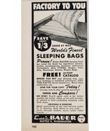 1958 Print Ad Eddie Bauer Sleeping Bags Made in Seattle,Washington - $9.88