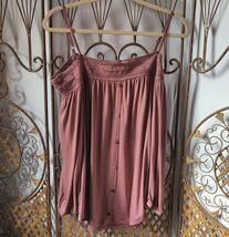 Aeropostale Juniors Cold Shoulder Pink Top Blouse 3/4 Sleeve Straps Size... - €11,08 EUR