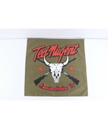 Vintage Ted Nugent 2006 American Rockout Spell Out Bandana Cotton Olive ... - $371.26 MXN