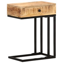 U-Shaped Side Table 45x30x61 cm Solid Mango Wood - £48.59 GBP
