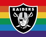Las Vegas Raiders Pride Flag 3x5ft Banner Polyester American Football ra... - $15.99