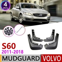 Car Mudflap   S60 2011~2018  Mud Guard Flap Splash Flaps Muuards Accessories 201 - £99.00 GBP