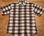 NWOT Vintage True Rock Shirt Mens Sz 3XL Plaid Button Up Short Sleeve Y2K - £9.89 GBP