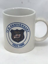 Long Hill NJ Police 75th Anniversary Mug 1924 -1999 Mint New Jersey - $19.80