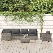  Patio Lounge Set Grey PE rattan Large Modular - €624,99 EUR