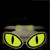 2Pcs Reflective Safety Warning Stickers Eyes  Car Stickers Auto Truck Moto Refle - £34.39 GBP