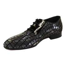 Men's GENIO Suede Croc Red Leather Sole Shoes Turkey 120371142 Metallic Silver image 6