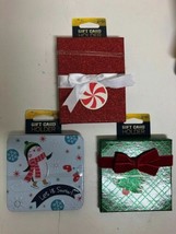 BUNDLE!! 3-pack Christmas Holiday Gift Card Gift Boxes - £9.52 GBP
