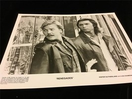 Movie Still Renegades 1989 Kiefer Sutherland, Lou Diamond Phillips 8x10 B&amp;W - £11.99 GBP