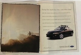 1997 Chevrolet Cavalier Car Vintage Print Ad 2 Page pa7 - $7.91