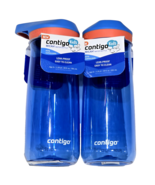 2 Pack Contigo Kids Micah Water Bottle Leak Proof Clean Easy 20oz Blue - $35.64 CAD