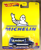 2021 Hot Wheels Premium Speed Shop-Michelin 5/5 CUSTOM GMC PANEL VAN Blu... - $14.00