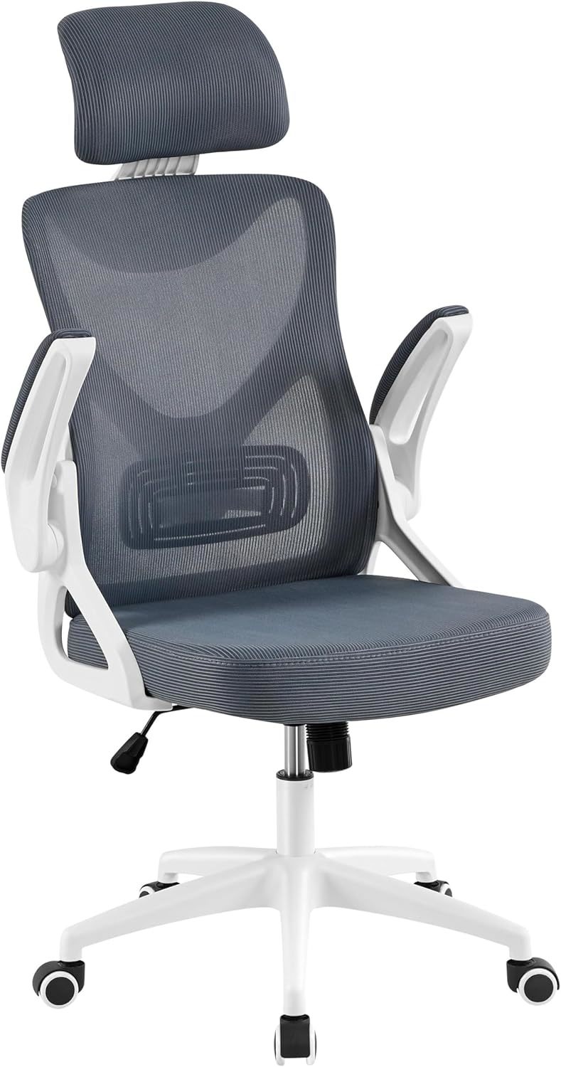 Yaheetech Ergonomic Mesh Office Chair, High Back Desk Chair With, White/... - $94.99
