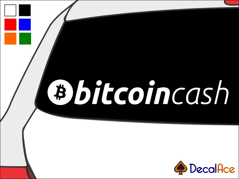 Primary image for Bitcoin Cash Title Cryptocurrency Vinyl Decal Car Sticker Wall CHOOSE SIZE COLOR