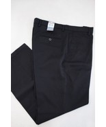 DOCKERS Men&#39;s Flat Front Straight Fit D2 Black Khaki Chino Pants W36 L29... - $26.72
