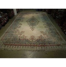 Vintage 12x22 Authentic Hand Knotted Semi-Antique Rug B-73993 - £4,948.84 GBP