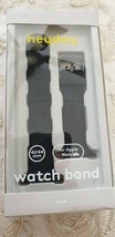 Heyday Watch Band for Apple Watch Fits 42-44mm Wrist Silicone Rubber Black - £6.86 GBP