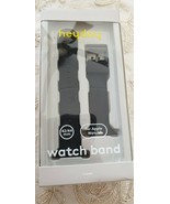 Heyday Watch Band for Apple Watch Fits 42-44mm Wrist Silicone Rubber Black - $11.74 CAD