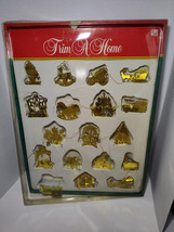 Vintage Trim a Home 18 Gold Solid Brass Ornaments K-Mart Many Different Styles - $18.80