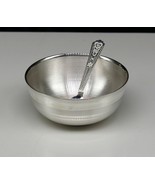 999solid sterling silver bowl &amp; spoon stay baby/kids healthy, silver ves... - $141.27 CAD