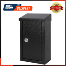 Wall-Mounted Key Drop Lock Box Automotive With Key Lock Metal Mailbox Indoor - £31.27 GBP