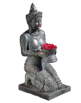 Thai Princess Goddess in verdigris bronze Sculpture Statue Replica Reproduction - £165.39 GBP