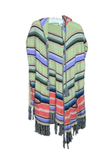 Anthropologie Moth MEDIUM Calexico Hood Fringe Boho Aztec Cardigan Vest - AC - £17.52 GBP