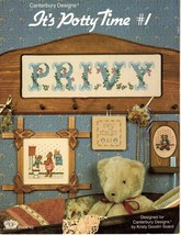 Canterbury Designs Its Potty Time no 1 Vintage Counted Cross Stitch Patt... - $8.56