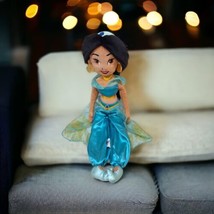 Disney Store Aladdin Princess Jasmine 17"  Cloth Hair Plush Doll GUC - $14.65