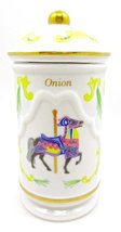 Lenox Porcelain Carousel Spice Jar - Onion - $22.54