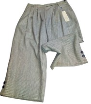 Capri Woman Pure Wool Trendy Vintage Size 91 (44it) Striped Hot Comfortable Gft - £45.37 GBP